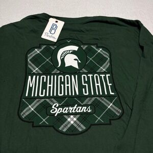 Michigan State Spartans Pressbox Women's 2-Hit Canyon Long Sleeve Shirt 2XL NWT